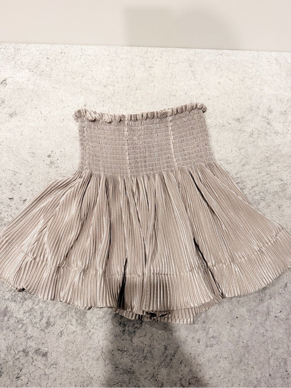 Queen of Sparkles Girls Silver Gray Swing Shorts Size Medium M - Picture 2 of 5